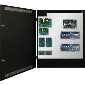 LifeSafety Power FPO150/250-2D82M8NL4E8S Integrated SWH Power System, 12Aere 12 Volt DC/6Aere 24 Volt DC, 150/250 Watt, 16-Door, 16 AUX, 16 Managed, 30" Width 4.52" Depth 36" Height