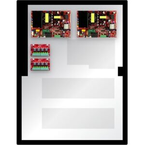 LifeSafety Power FPO150/250-2D8E6S Software House Unified Power 16-Door Unified, DV Standard, 12A/12V and 10A/24V, 16 Lock, 16 AUX, E6S Enclosure