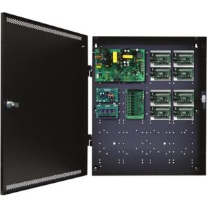 LifeSafety Power FPO150-B100C8D8E4-4DM2 FlexPower DCLASS Unified Access Control Power Supply, 150W, 12 and 24VDC, Fits DMP734 8-Lock, AUX Outputs, in 20" x 24" x 6.5" Enclosure