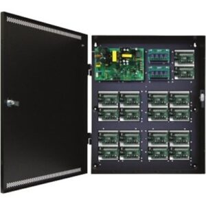 LifeSafety Power FPO250-2D8E4-9DM2 DMP 18-Door 20A 12VDC 16 AUX Distribution Outputs Access Control Power Supply, 20" x 24" x 6.5" Enclosure