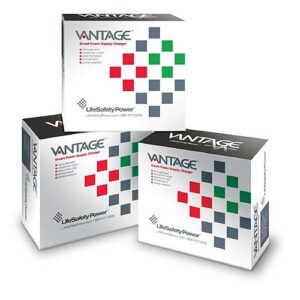 LifeSafety Power FPV6-E1 Vantage Smart Power Supply/Charger 6AAs, Outputs, 3A Fuse, Small E1 Enclosure