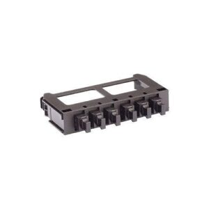 Panduit FQMAP65BL QuickNet Fiber Adapter Panel, SFQ, 6 MPO, Type A, Black