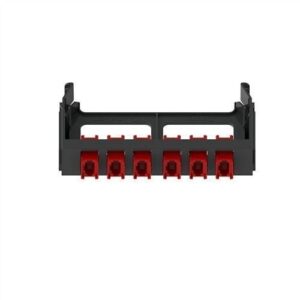 Panduit FQMAP65RD QuickNet Fiber Adapter Panel, SFQ, 6 MPO, Type A, Red