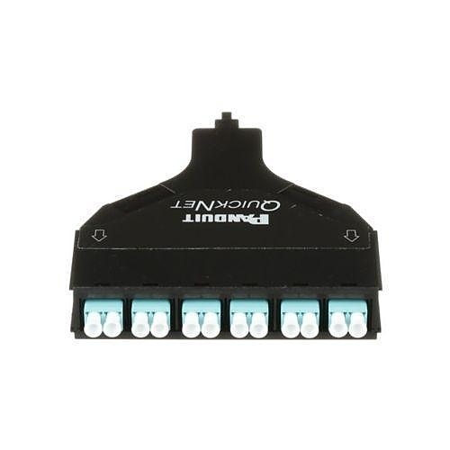 Panduit FQXO-12-10AF 12-Fiber QuickNet SFQ MPO-LC Cassette, OM3, Modified Method A