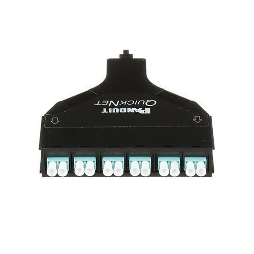 Panduit FQZO-12-10AS 12-Fiber QuickNet SFQ MPO-LC Cassette, OM4, Method A
