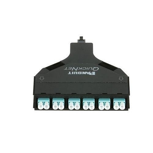 Panduit FQZO-12-10B2 12-Fiber QuickNet SFQ MPO-LC Cassette, OM4, Method B2