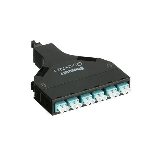 Panduit FQZO-12-10B2 12-Fiber QuickNet SFQ MPO-LC Cassette, OM4, Method B2