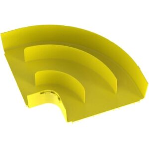 Panduit FRRA12X4LYL Cable Management, Horizontal Right Angle Fitting, 12" x 4", Yellow