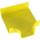 Panduit FRT12X4W6LYL Cable Management, Fitting Horizontal Tee with 6" x 4" Exit, 12", Yellow