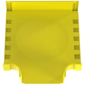 Panduit FRT24X4W12LYL Cable Management Horizontal Tee Fitting, 24x4" (600mm x 100mm), Yellow