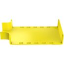 Panduit FRT24X4W12LYL Cable Management Horizontal Tee Fitting, 24x4" (600mm x 100mm), Yellow