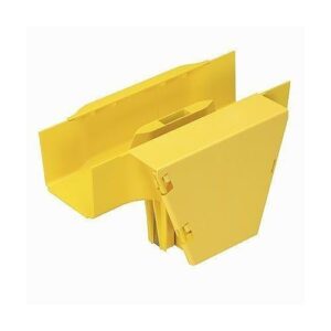 Panduit FRVT4X4YL Fitting Vertical Tee with Hinged Door