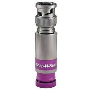 West Penn FSNS11QHBNC-25 PROSNS RG11 Quad BNC Connectors, 25-Pack