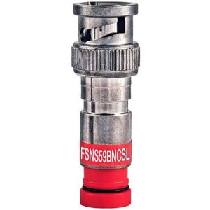 West Penn FSNS59BNCSL-25 RG59/U Compression BNC Connector, 25-Pack