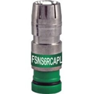 West Penn FSNS6RCAPL-25 ProSNS RG-6 Plenum RCA Coax Compression Connector, 25-Pack