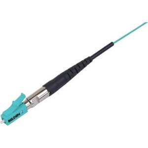 Belden FT3LC900FS01 FiberExpress Fusion Splice-On Connector, OM3-4, LC Simplex, 900micron Tight Buffer, Single Pack, Blue Housing