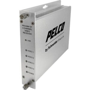Pelco FTV40M1ST 4-Channel Video Fiber Transmitter, ST Connector