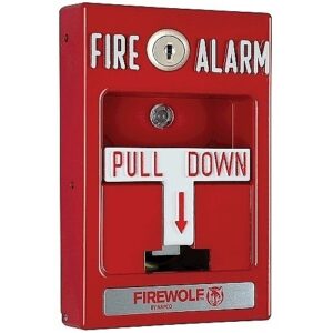 Napco FWC-CNV-PULLK Conventional Manual Fire Pull Station, Single Action Key Lock