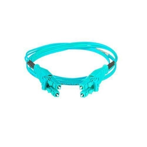 Panduit FX2ELQ1Q1SNM008 Fiber Optic Patch Cord, OM3 2-Fiber 1.6mm PC LSZH Push-Pull, 8m