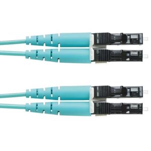 Panduit FX2ERLNLNSNM011 Fiber Optic Patch Cord, OM3 2-Fiber 1.6mm PC OFNR Line Card1 Duplex/Line Card1 Duplex, Standard, 11m