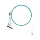 Panduit FXTRP8NUSSNF064 OM3 12-Fiber Round Harness Cable, Plenum, 64'