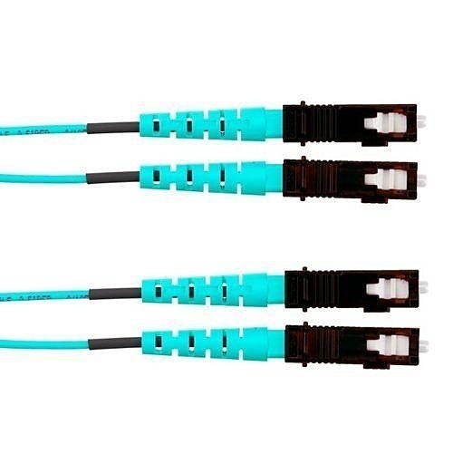 Panduit FX23LSNSNSNM008 Fiber Optic Patch Cord, OS2 2-Fiber 3mm PC OFNR Silver Coated Copper Duplex Standard, 8m