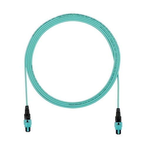 Panduit FZTRP7N7NYNM005 12-Fiber Round Interconnect Cable Assembly, OM4, OFNP, PanMPO F to PanMPO F