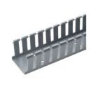 Panduit G3X2BL6 Panduct Wide Slot Wiring Duct, Mounting Holes 2.12" x 3.25", 6' Long, Black