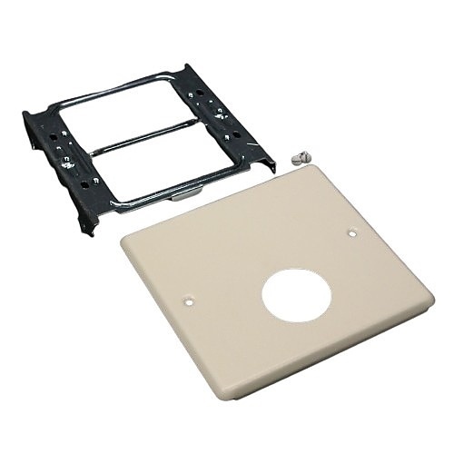 Wiremold G4047AX 4000 Series 2-Gang Cover Single Round Opening Fitting