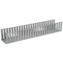 Panduit G4X4LG6 Panduct PVC Wide Slot Wiring Duct, Mounting Holes 4"x 4", 6' Long, Light Gray