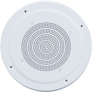 Speco G86T 86 Series 8" 70/25V Classic Grille In-Ceiling Speaker, Off-White