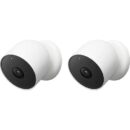 Google Nest Cam Battery Pro, Indoor/Outdoor Battery Powered Network Camera, 2-Pack, White (GA01894-US)