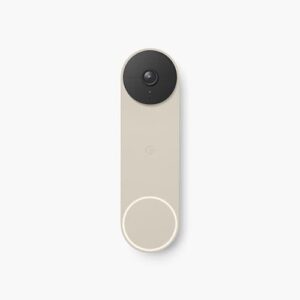 Google Nest Doorbell, Battery Powered, Linen (GA03013-US)