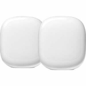 Google Wi-Fi Pro 1-Port 5.4 Gigabit Router, 2-Pack, Cotton White (GA03689-US)