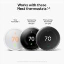 Google Nest Temperature Sensor (2nd gen), Porcelain (GA05552-US)