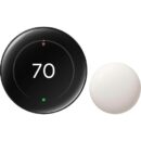 Google Nest Learning Thermostat (4th Gen) with Nest Temperature Sensor (2nd Gen), Polished Silver (GA05560-US)