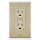 Leviton GFNT1-MI GFCI Self-Test Wall Plate, Ivory