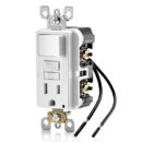 Leviton GFSW1-KW TR GFCI/Switch Combo No Wallplate, White