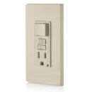 Leviton GFSW1-T GFCI Receptacle with Wallplate, 15A 125V