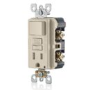 Leviton GFSW1-T GFCI Receptacle with Wallplate, 15A 125V
