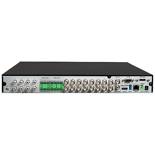 Speco H24HRLN 4K Ultra HD-TVI 24-Channel Hybrid DVR, HDD Not Included, Black