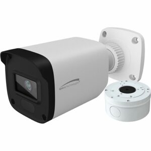 Speco H2LB1 2MP HD-TVI Bullet Camera with White Light Intensifier and Junction Box, 2.8mm Fixed Lens, White