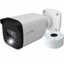 Speco H2LB1 2MP HD-TVI Bullet Camera with White Light Intensifier and Junction Box, 2.8mm Fixed Lens, White