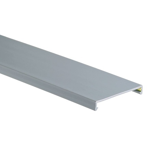 Panduit HC1.5LG6 Panduct Hinged Cover, PVC, 0.44"x6"x1.89", 6-Pack, Light Gray