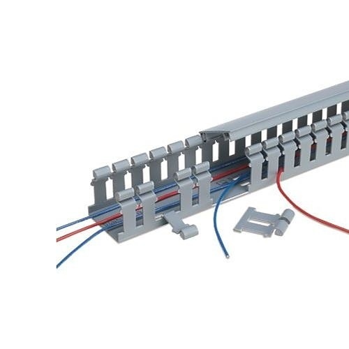 Panduit HC1.5LG6 Panduct Hinged Cover, PVC, 0.44"x6"x1.89", 6-Pack, Light Gray