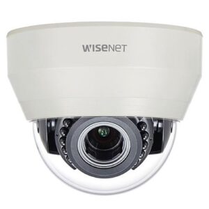 Hanwha HCD-6070R 2MP Analog HD IR Dome Camera, 3.2-10mm Varifocal Lens, Manual Focus, Ivory