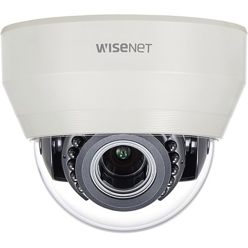 Hanwha HCD-7070RA 4MP Analog HD IR Dome Camera, 3.2-10mm Varifocal Lens, Ivory