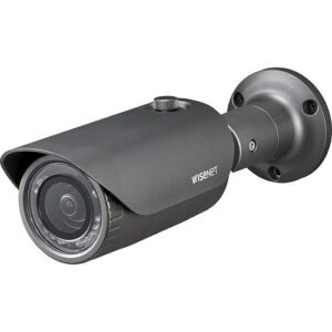 Hanwha HCO-7010RA HD+ Series 4MP Outdoor Analog HD IR Bullet Camera, 2.8mm Lens, Dark Gray