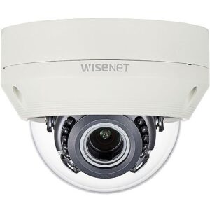 Hanwha HCV-6080R 2MP Analog HD IR Vandal Dome Camera, 3.2-10mm Motorized Varifocal Lens, Ivory