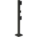 Pedestal Pro HD-78-4-TSP 78" Triple Head, Heavy Duty Pedestal, Black